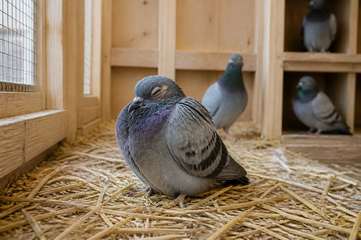 Reconnaître un pigeon en mauvaise forme